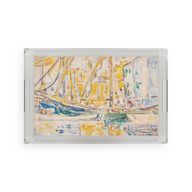 Saint-Tropez by Paul Signac Acrylic Serving Tray