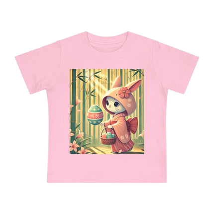 Geisha Kitten’s Easter Stroll Baby Short Sleeve T-Shirt