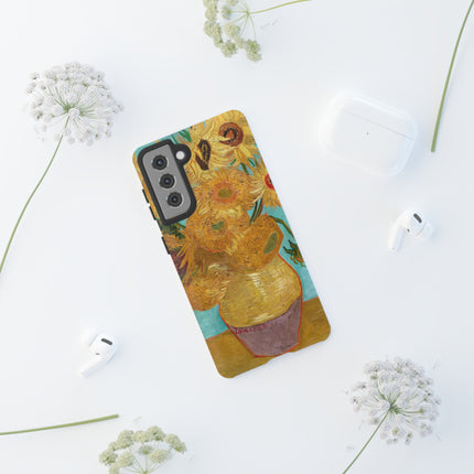 Vase with Twelve Sunflowers by Vincent Van Gogh Phone Cases