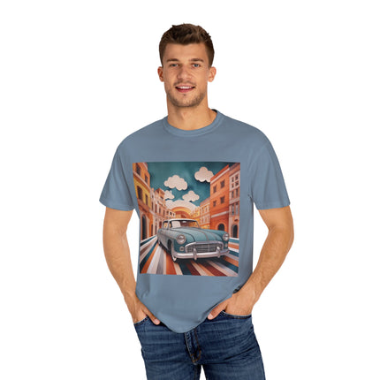 1960 Alfa Romeo Giulietta Unisex Garment-Dyed T-shirt
