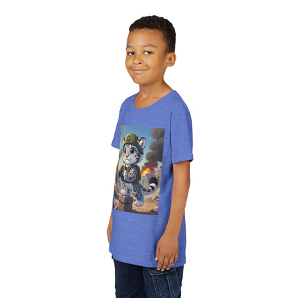 Snow Leopard Lookout Youth Short Sleeve Tee