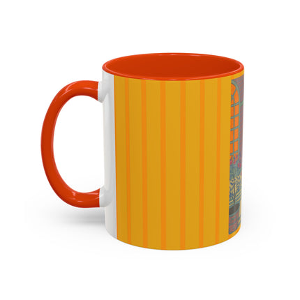 Sur Les Marches Du Jardin by Georges LePape Colorful Mugs (11oz, 15oz)