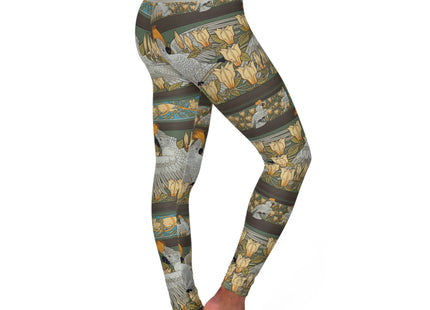 Cockatoos & Magnolia by Maurice Pillard Verneuil High Waisted Yoga Leggings (AOP)