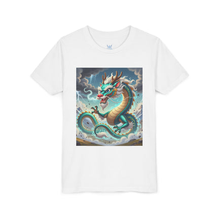 Tibetan Dragon in Battle Youth Short Sleeve Tee