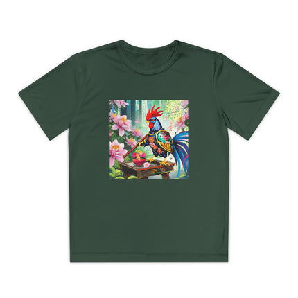 Cyberpunk Rooster Youth Competitor Tee