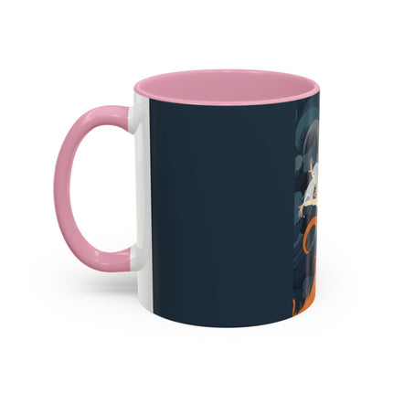Flame of the Tempest Colorful Mugs – Fiery Storm & Dramatic Elegance
