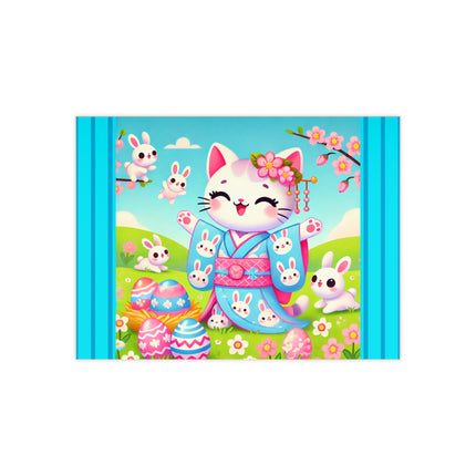 Springtime Kitten’s Easter Joy Ceramic Tile