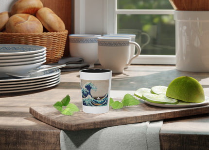 The Great Wave off Kanagawa by Katsushika Hokusai Ceramic Shot Glass
