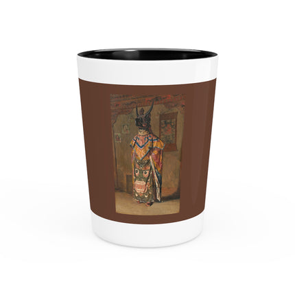 A Buddhist Lama at a Feast at Pemionchi Monastery by Vasily Vereshchagin Ceramic Shot Glass