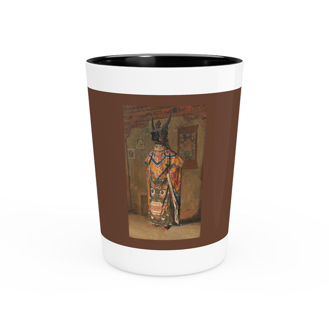 A Buddhist Lama at a Feast at Pemionchi Monastery by Vasily Vereshchagin Ceramic Shot Glass