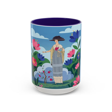Garden Of New Beginnings Colorful Mugs – Art Deco Floral Elegance