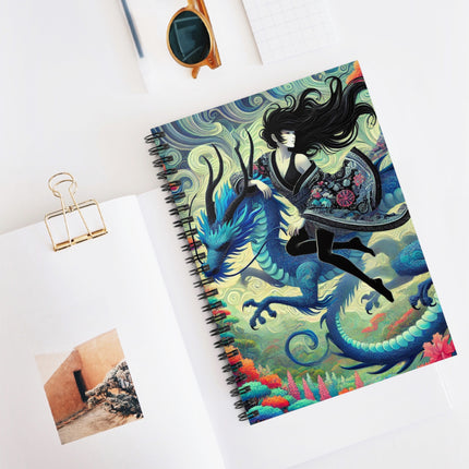 Mystic Guardian of the Sky Spiral Notebook - Ruled Line