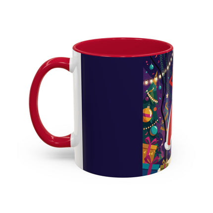 🎄❄️ The Christmas Snowball Dance Colorful Mug – Whimsical Holiday Fashion Fantasy