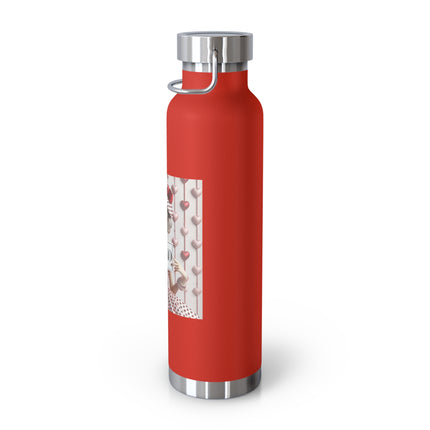 Fashionably Yours, XOXO Copper Vacuum Insulated Bottle, 22oz