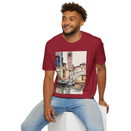 A Bridge and Campanile, Venice by John Singer Sargent Softstyle T-Shirt
