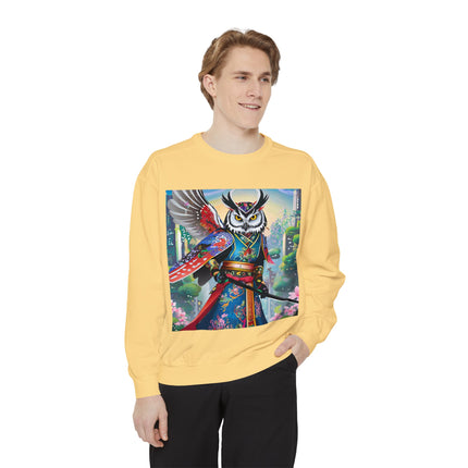 Cyberpunk Samurai Owl Sweatshirt