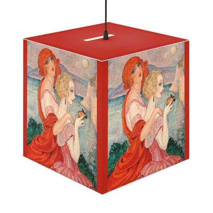 Sur la Route d'Anacapri by Gerda Wegener Light Cube Lamp