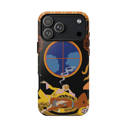 Art Deco Lounge Phone Case – Opulent Smoke & Timeless Glamour