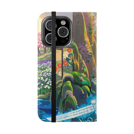 🐆⚔️ Circuit Samurai Jaguar Flip Case – Neon Power & Electric Honor