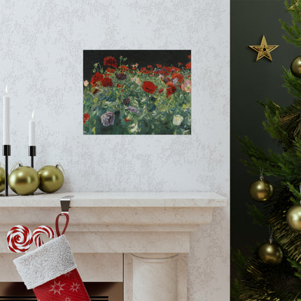 Poppies (A Study of Poppies for Carnation, Lily, Lily, Rose) by John Singer Sargent Matte Horizontal Posters