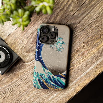 The Great Wave off Kanagawa by Katsushika Hokusai Phone Cases