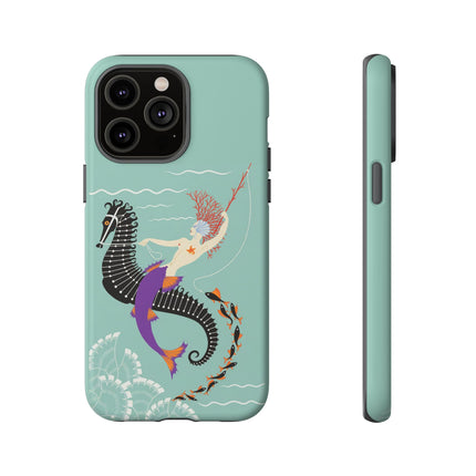 Mermaid on Seahorse Phone Case – Mythic Ocean Grace