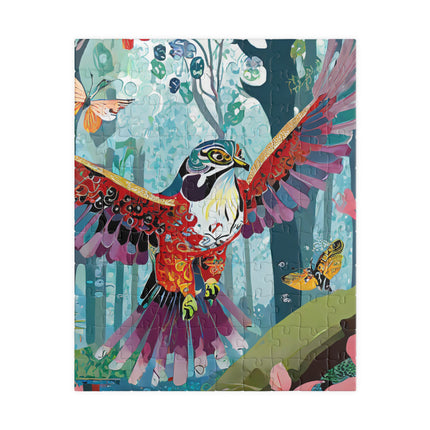 A Colorful Raptor Puzzle (110, 252, 520, 1014-piece)