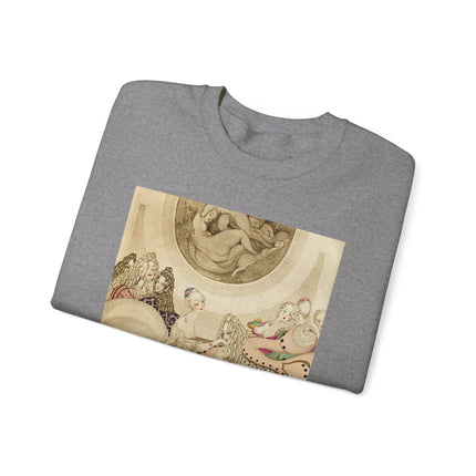 Sur talons rouges (On Red Heels) pl 01 by Gerda Wegener Heavy Blend™ Crewneck Sweatshirt