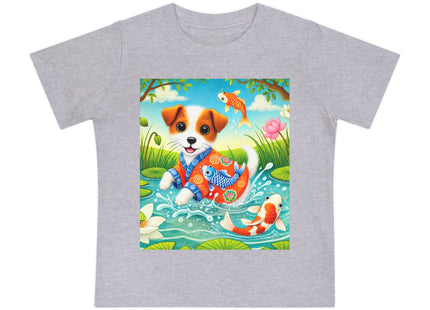 Koi Pond Puppy Baby Short Sleeve T-Shirt