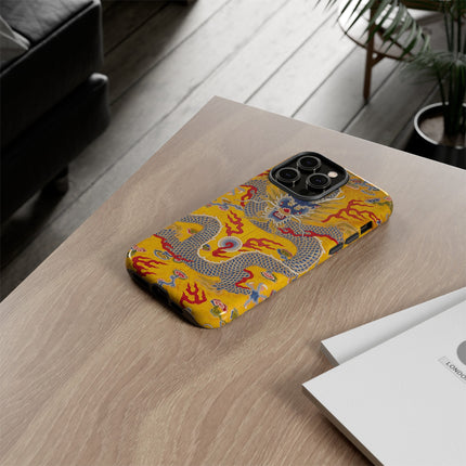 Majestic Dragon Regalia – Imperial 12-Symbol Robe Phone Cases