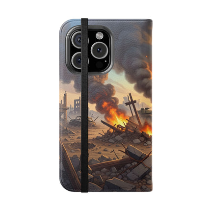 🦉🌟 The Owl on the Front Lines Flip Case – Courage & Quiet Strength