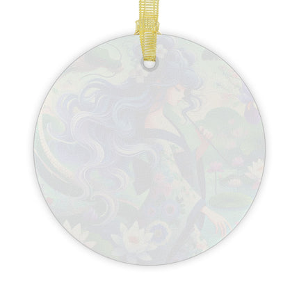 Fairy of the Koi Pond Glass Ornament