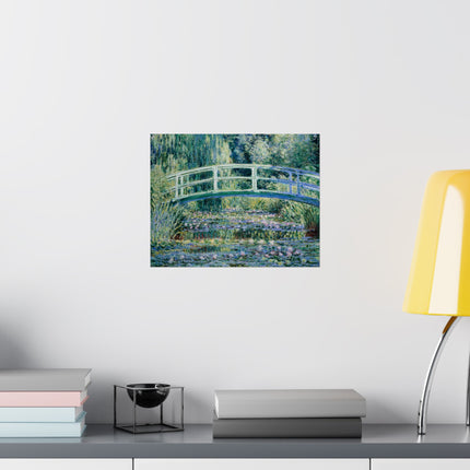 Water Lilies and Japanese Bridge by Claude Monet Matte Horizontal Posters