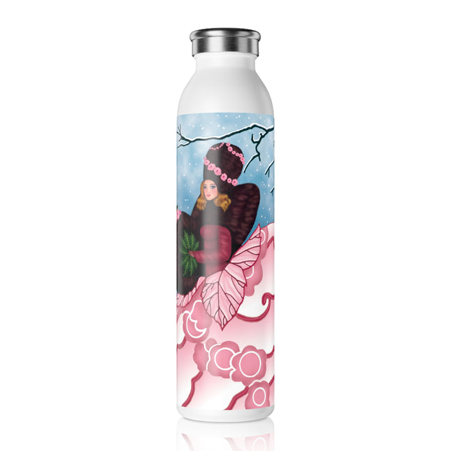Winter Rose Empress Slim Water Bottle