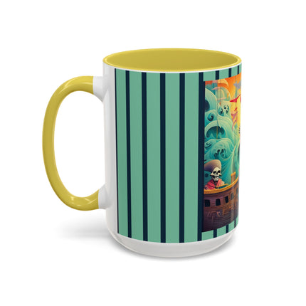 Skeleton Crew of the Misty Seas Colorful Mugs (11oz, 15oz)