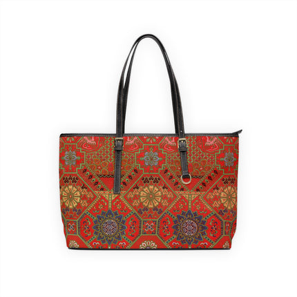 Japanese Fan Pattern by G.A. Audsley PU Leather Shoulder Bag