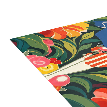 🌺🎩 The Grand Flower Market Postcards With Envelopes – Art Deco Floral Fashion