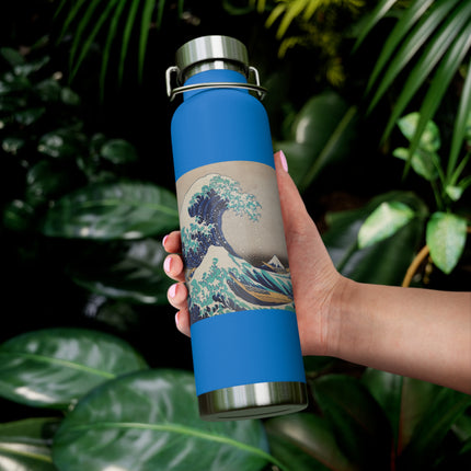 The Great Wave off Kanagawa by Katsushika Hokusai Copper Vacuum Insulated Bottle, 22oz
