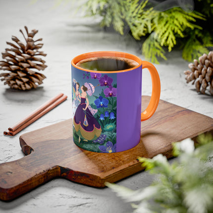 The Ladies Of The Moonlit Garden Colorful Mugs – Art Deco Floral Elegance