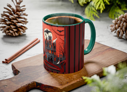 Halloween Night Scene Colorful Mugs (11oz, 15oz)