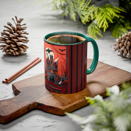 Halloween Night Scene Colorful Mugs (11oz, 15oz)