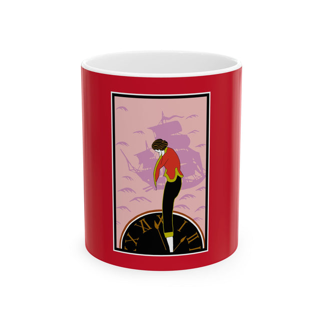 Woman Waiting for her Beloved at 1:59 by Kobayashi Kaichi Ceramic Mug 11oz
