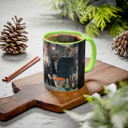 A Bar at the Folies-Bergère by Edouard Manet Colorful Mugs (11oz, 15oz)