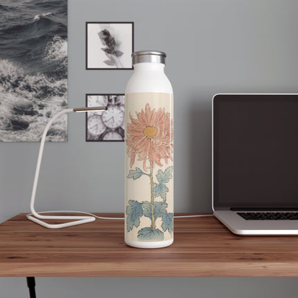 Keika Hyakugiku, Pl.15 by Keika Hasegawa Slim Water Bottle