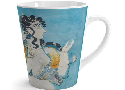 Reproduction of Ladies in Blue by Emile Gilliéron Latte Mug
