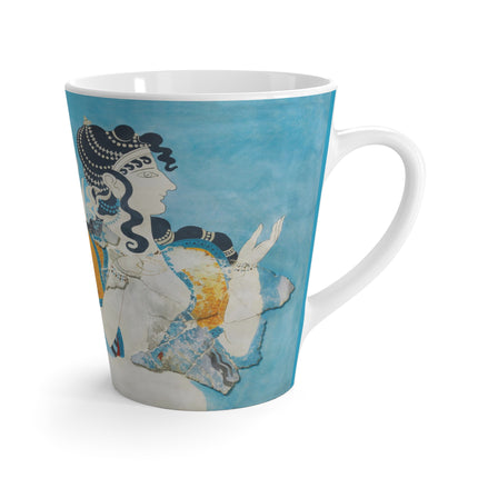 Reproduction of Ladies in Blue by Emile Gilliéron Latte Mug
