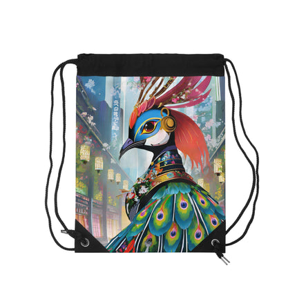 Techno Plumes Drawstring Bag
