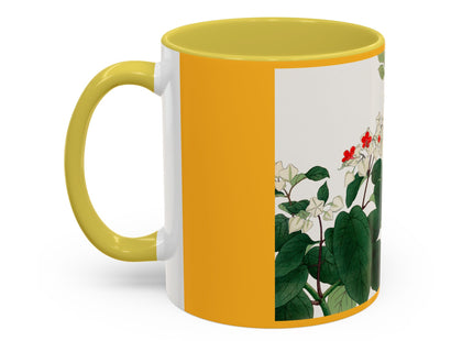 Clerodendrum & Rudbeckia Flower by Tanigami Kônan Colorful Mugs (11oz, 15oz)