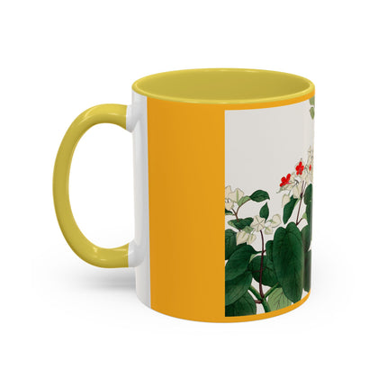 Clerodendrum & Rudbeckia Flower by Tanigami Kônan Colorful Mugs (11oz, 15oz)