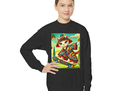 Dragon Dance on Wheels Youth Crewneck Sweatshirt